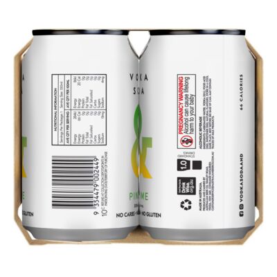 Ampersand Vodka Soda Pine Lime Can 330mL Pack 4 | Liquorland