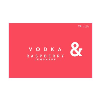 Ampersand Vodka Raspberry Lemonade Can 330mL Carton 24 | Liquorland