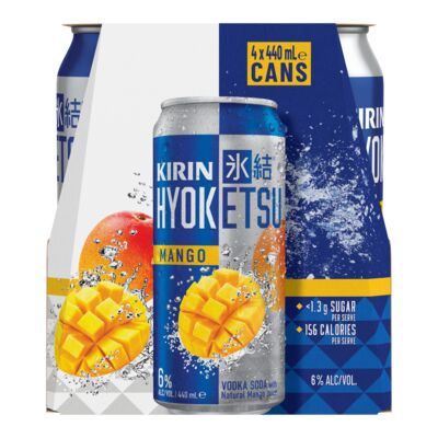 Kirin Hyoketsu Mango Can 440mL Pack 4 | Liquorland