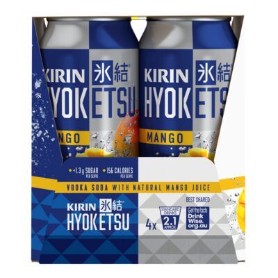 Kirin Hyoketsu Mango Can 440mL Pack 4 | Liquorland