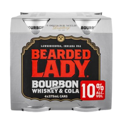 Bearded Lady Bourbon 10 Can 375mL Pack 4 | Liquorland