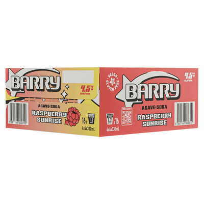 Barry Raspberry Orange Agave Soda Can 330mL Carton 16 | Liquorland