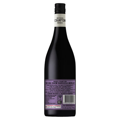 Woods Crampton The Big Show Barossa Merlot 750mL Each | Liquorland