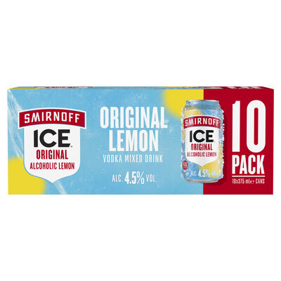 Smirnoff Ice Original Can 375mL 10pk Pack 10 | Liquorland