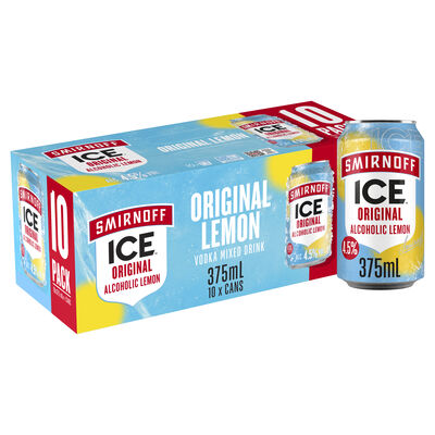 Smirnoff Ice Original Can 375mL 10pk Pack 10 | Liquorland