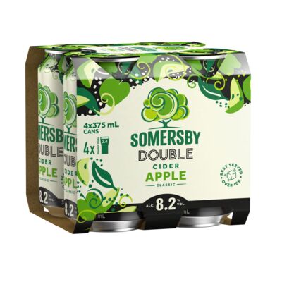 Somersby Double Apple Cider Can 375mL Pack 4 | Liquorland