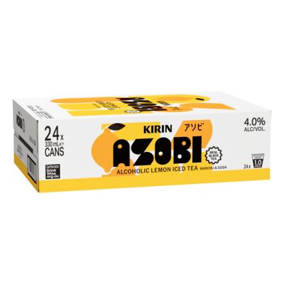 Kirin Asobi Lemon Iced Tea Can 330mL Carton 24 | Liquorland
