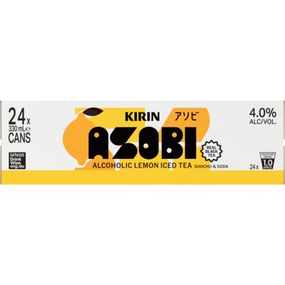 Kirin Asobi Lemon Iced Tea Can 330mL Carton 24 | Liquorland