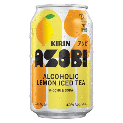 Kirin Asobi Lemon Iced Tea Can 330mL Each | Liquorland
