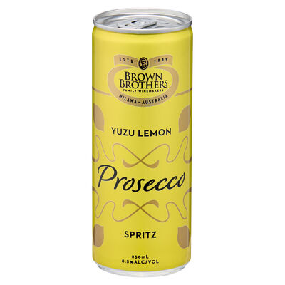Brown Brothers Prosecco Yuzu Lemon Spritz Can 250mL Each | Liquorland