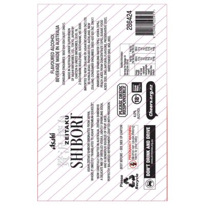 Asahi Zeitaku Shibori Peach Can 330mL Carton 24 | Liquorland
