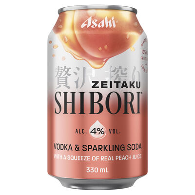 Asahi Zeitaku Shibori Peach Can 330mL Each | Liquorland