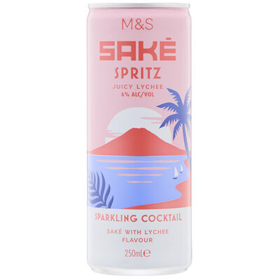 M S Sake Spritz Juicy Lychee 250mL Each | Liquorland