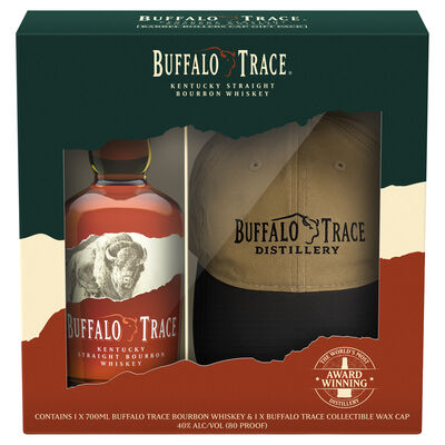 Buffalo Trace American Whiskey Hat Gift Pack 700mL Each | Liquorland