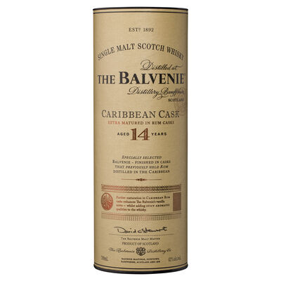 The Balvenie 14yo Caribbean Cask Single Malt Whisky 700mL Each | undefined