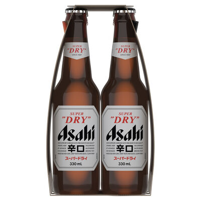 Asahi Super Dry Bottle 330mL Pack 6 | Liquorland