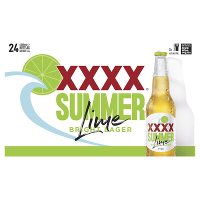 Summer Bright Lime Bottle 330mL Carton 24 | Liquorland