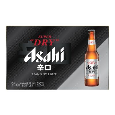 Asahi Super Dry Bottle 330mL Carton 24 | Liquorland