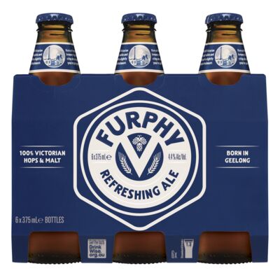 Furphy Refreshing Ale Bottle 375mL Pack 6 | Liquorland