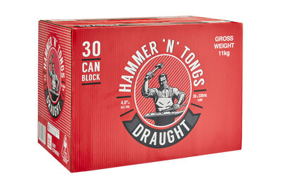 Hammer N Tongs Draught Block Can 330mL Pack 30 | undefined