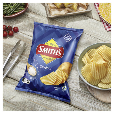 Smiths Crinkle Potato Chips Original 170gr Each | Liquorland