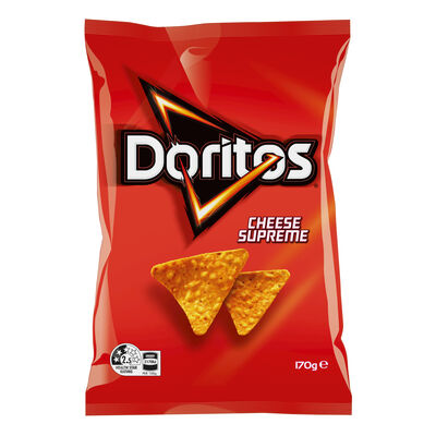 Doritos Corn Chips Cheese Supreme 170gr Each | Liquorland