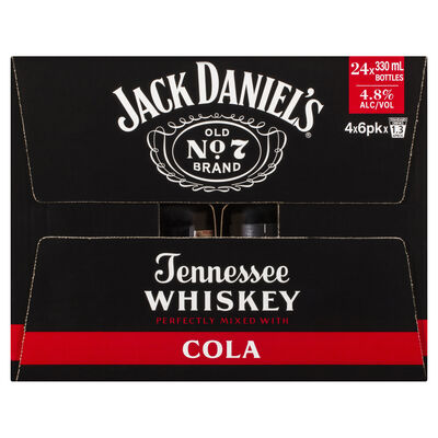 Jack Daniels Cola Bottle 330mL Carton 24 | Liquorland