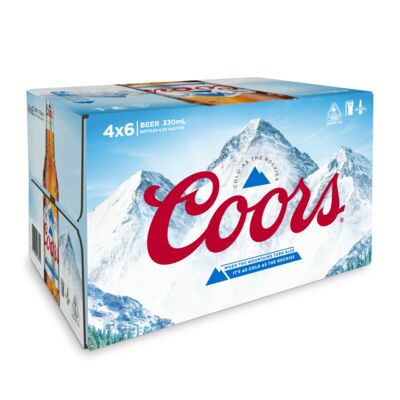 Coors Bottle 330mL Carton 24 | undefined
