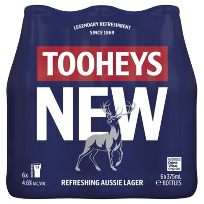 Tooheys New Bottle 375mL Pack 6 | Liquorland