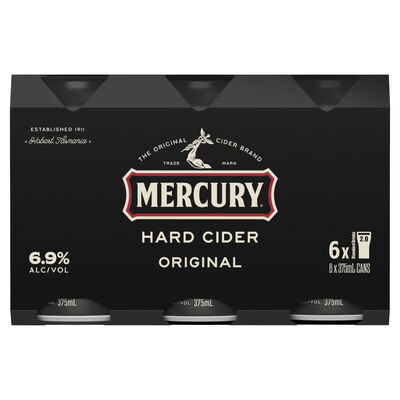 Mercury Hard Cider Can 375mL Pack 6 | Liquorland