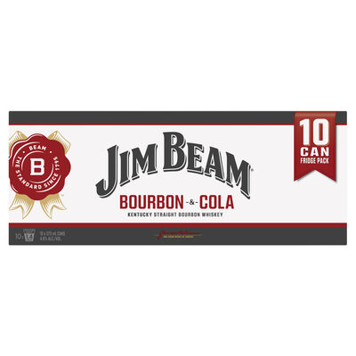 Jim Beam White Cola Can 375mL 10pk Pack 10 | Liquorland