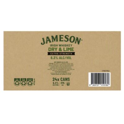 Jameson Smooth Dry Lime 6 3 Can 375mL Carton 24 | Liquorland