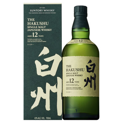 Hakushu 12yo Single Malt Japanese Whisky 700mL Each | undefined