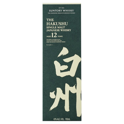 Hakushu 12yo Single Malt Japanese Whisky 700mL Each | undefined