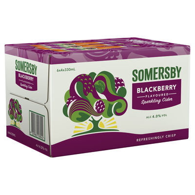 Somersby Blackberry Bottle 330mL Carton 24 | undefined