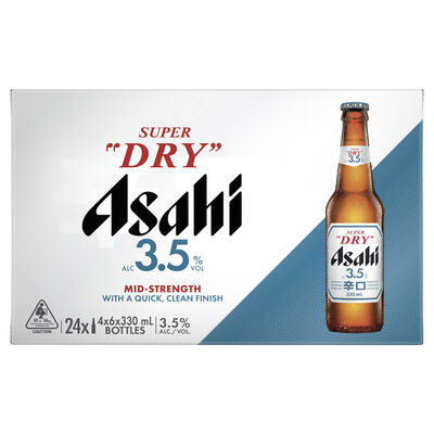 Asahi Super Dry 3 5 Bottle 330mL Carton 24 | undefined