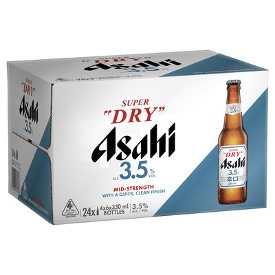 Asahi Super Dry 3 5 Bottle 330mL Carton 24 | undefined
