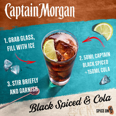 Captain Morgan Black Spiced Rum 700mL Each | undefined