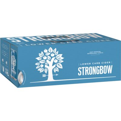 Strongbow Lower Carb Apple Cider Can 375mL 10pack  Pack 10 | undefined