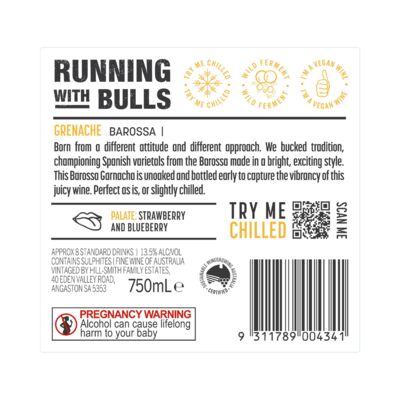 Running With Bulls Barossa Grenache 750mL Each | undefined