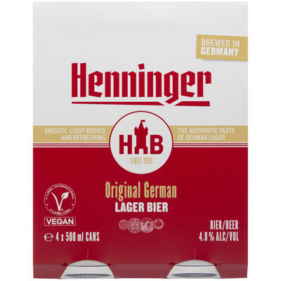 Henninger Lager Can 500mL Each | Liquorland