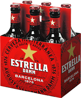 Estrella Damm Lager Bottle 330mL Pack 6 | Liquorland