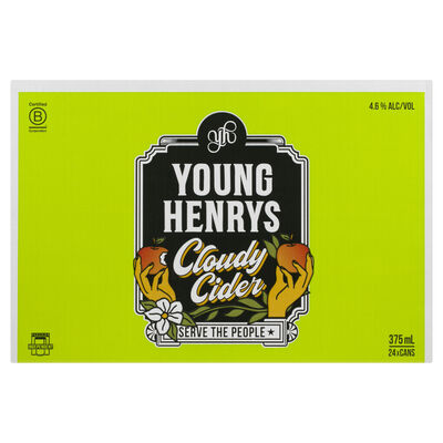 Young Henrys Cloudy Cider Can 375mL Carton 24 | Liquorland