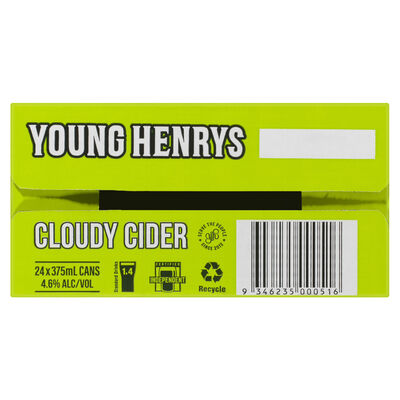 Young Henrys Cloudy Cider Can 375mL Carton 24 | Liquorland