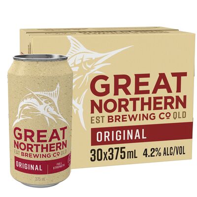 Great Northern Original Lager Block 375mL Pack 30 | Liquorland