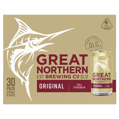 Great Northern Original Lager Block 375mL Pack 30 | Liquorland