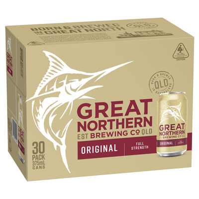 Great Northern Original Lager Block 375mL Pack 30 | Liquorland
