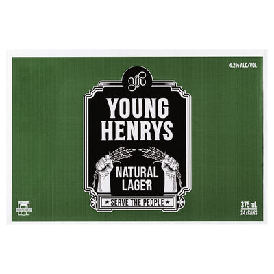 Young Henrys Natural Lager Can 375mL Carton 24 | Liquorland