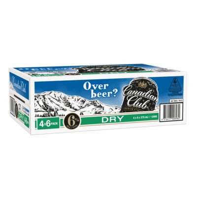 Canadian Club Premium And Dry Can 375mL Carton 24 | Liquorland