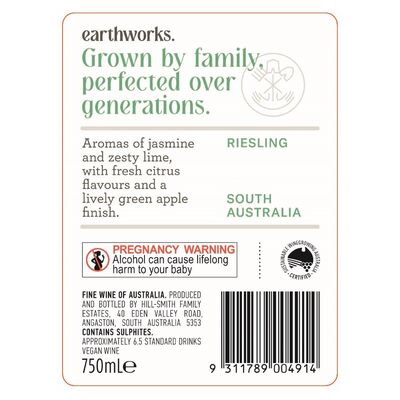 Earthworks South Australia Riesling 750mL Each | undefined